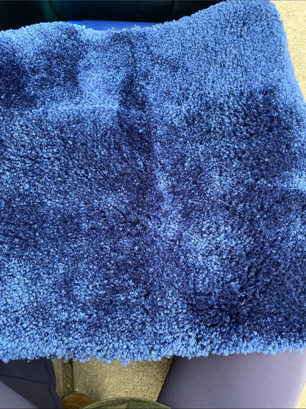 The Big One Plush Navy Blue Bath Mat - 17x24